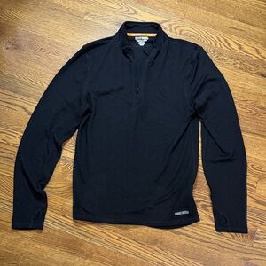 Omni Wool Men's Wool Black Long Sleeve Shirt size Large